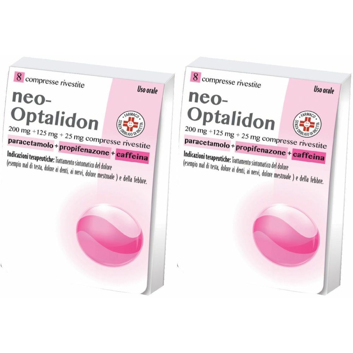 Cerca Offerte di Neo-Optalidon 200 mg Compresse Set da 2 2x8 Pezzi Rivestite e acquista online