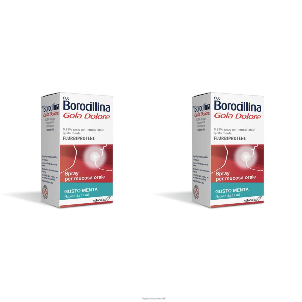 Cerca Offerte di neoborocillina gola dolore flurbiprofene spray gusto menta set da 2 2x e acquista online
