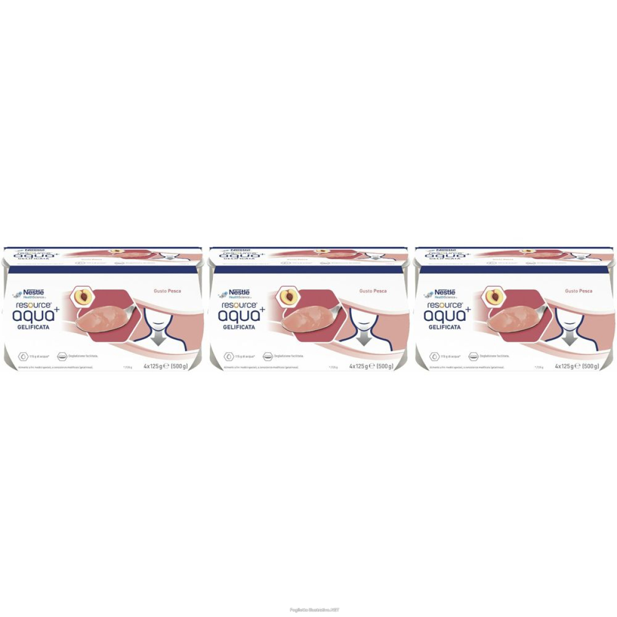 Cerca Offerte di nestle® resource aqua+ gusto pesca set da 3 3x4x125 g gel orale e acquista online