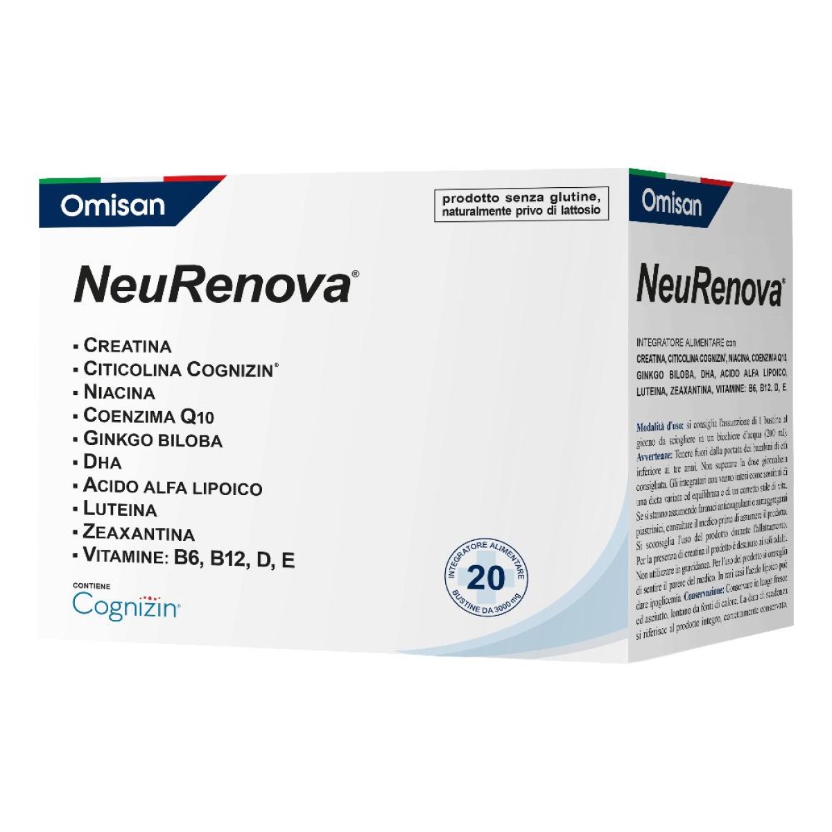Cerca Offerte di Neurenova 20 bustine senza glutine e naturalmente privo di lattosio e acquista online