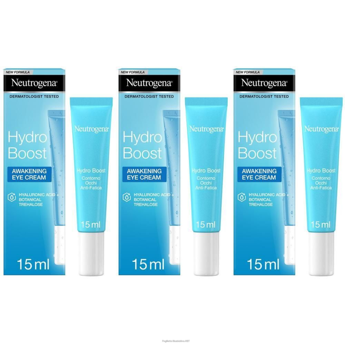 Cerca Offerte di neutrogena hydro boost contorno occhi con acido ialuronico 3x15 ml cre e acquista online