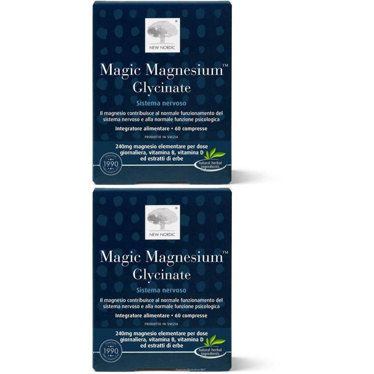 Cerca Offerte di new nordic magic magnesium glycinate compresse 2x78 g e acquista online