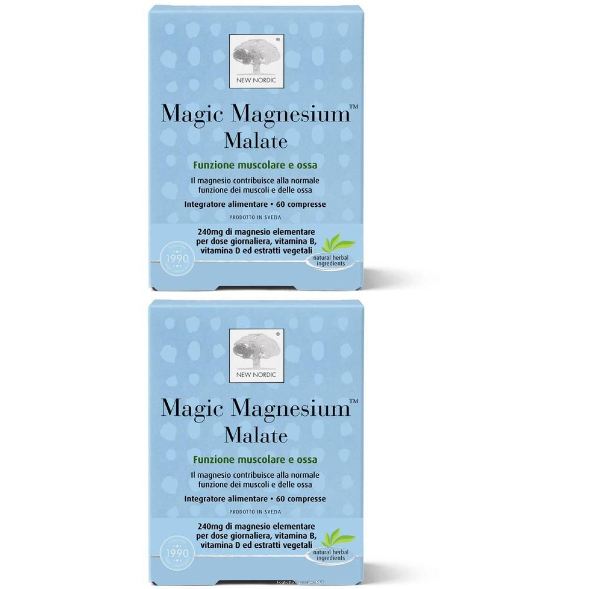 Cerca Offerte di new nordic magic magnesium malate compresse 2x84,9 g e acquista online