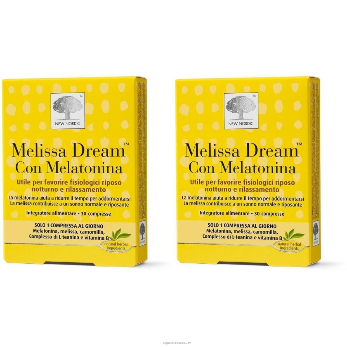 Cerca Offerte di new nordic melissa dream con melatonina compresse 2x42,5 g e acquista online
