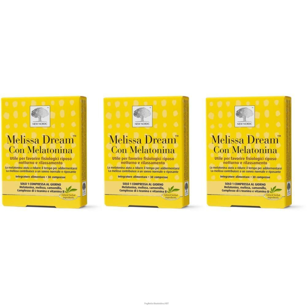 Cerca Offerte di new nordic melissa dream con melatonina compresse 3x42,5 g e acquista online