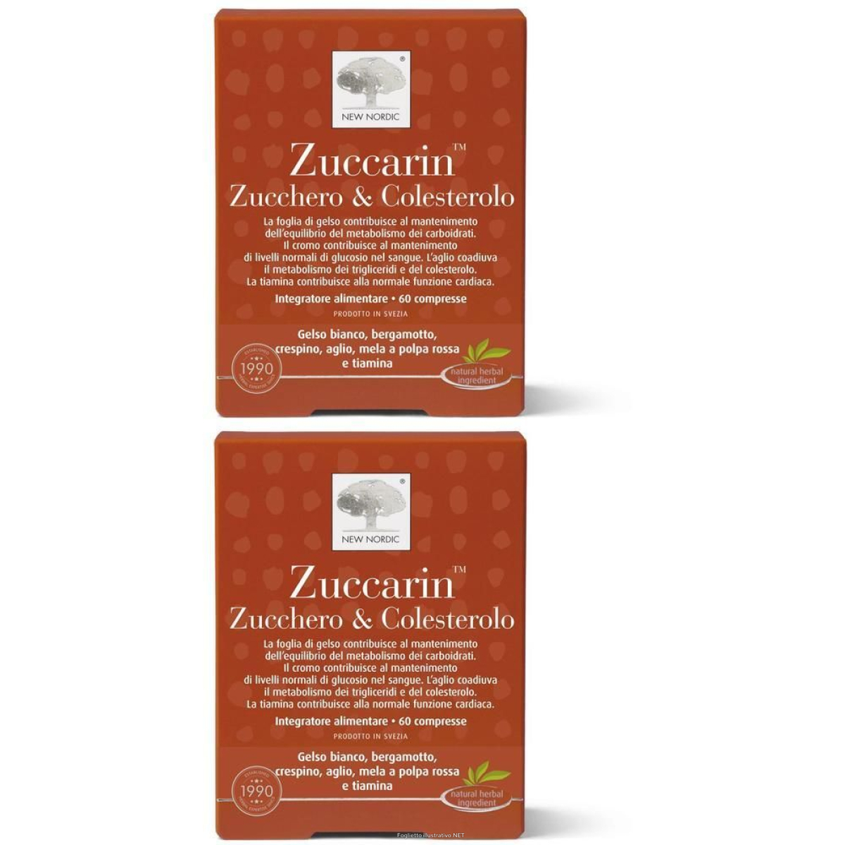 Cerca Offerte di new nordic zuccarin zucchero & colesterolo 2x85,8 g compresse e acquista online