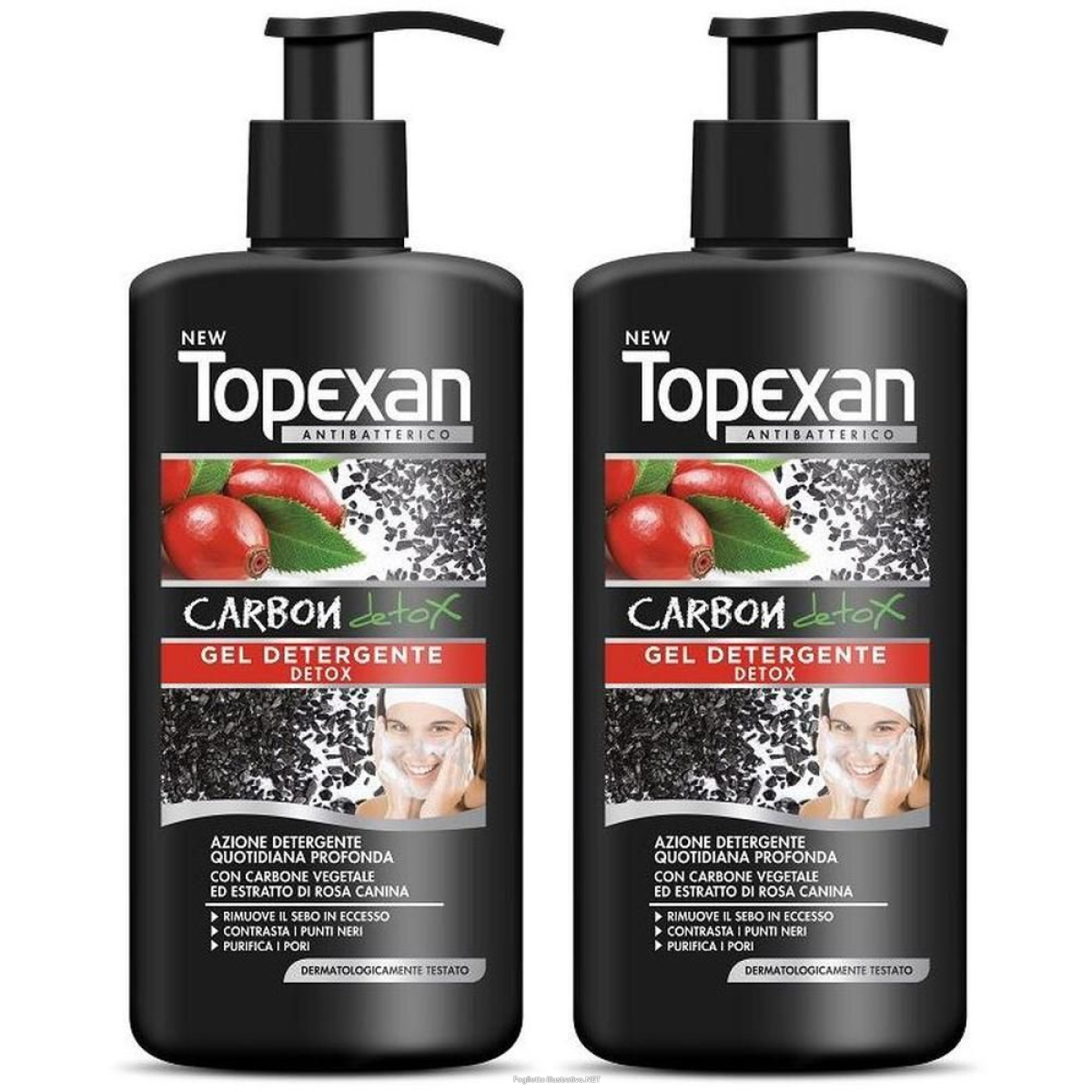 Cerca Offerte di new topexan gel detergente carbon detox 200 ml 2x200 ml e acquista online