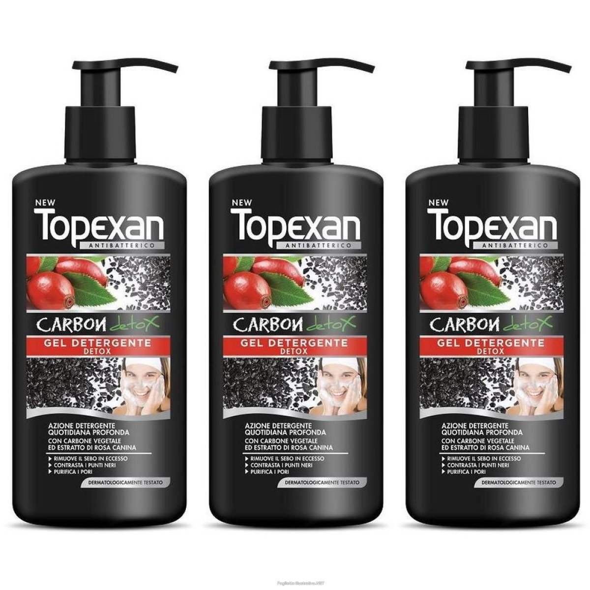 Cerca Offerte di new topexan gel detergente carbon detox 200 ml 3x200 ml e acquista online
