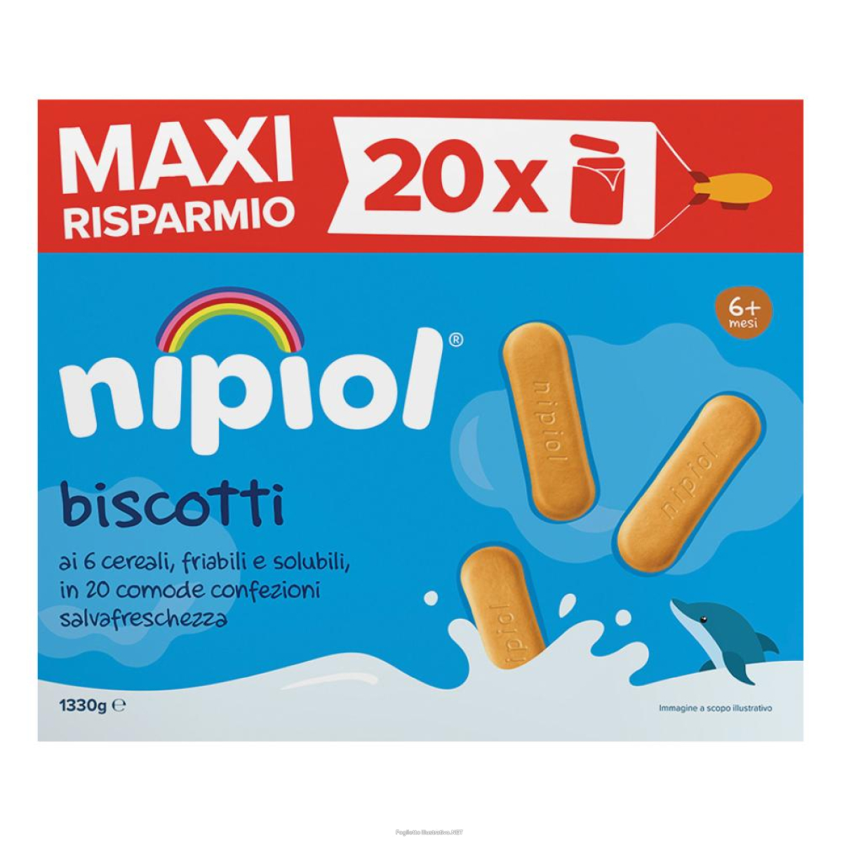 Cerca Offerte di nipiol biscotti 6 cereali special pack 20 confezioni da 66,5 g e acquista online