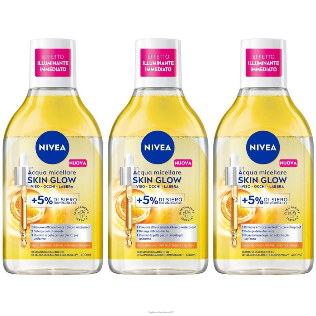 Cerca Offerte di nivea acqua micellare skin glow 400 ml, struccante viso e occhi con 5% e acquista online