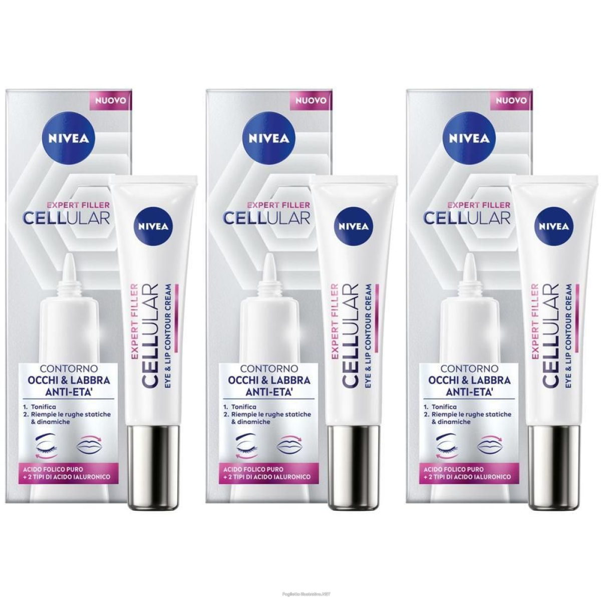 Cerca Offerte di nivea cellular expert filler contorno occhi & labbra anti-età 15 ml, c e acquista online