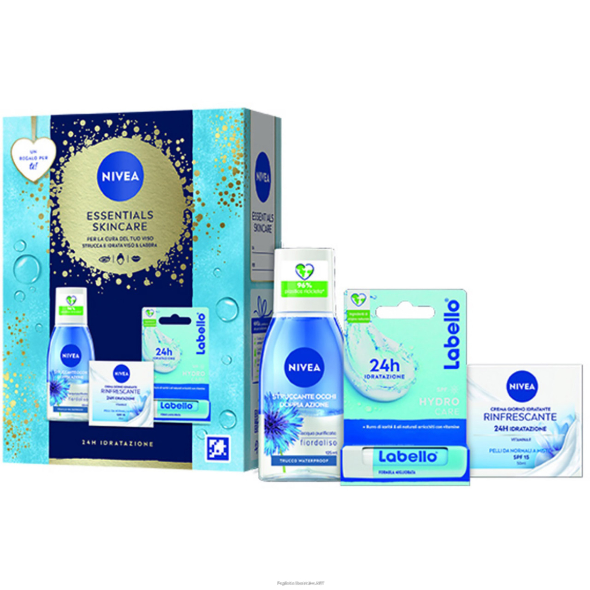 Cerca Offerte di nivea cofanetto essential skincare struccante 125ml + crema giorno 50ml + labello nivea e acquista online