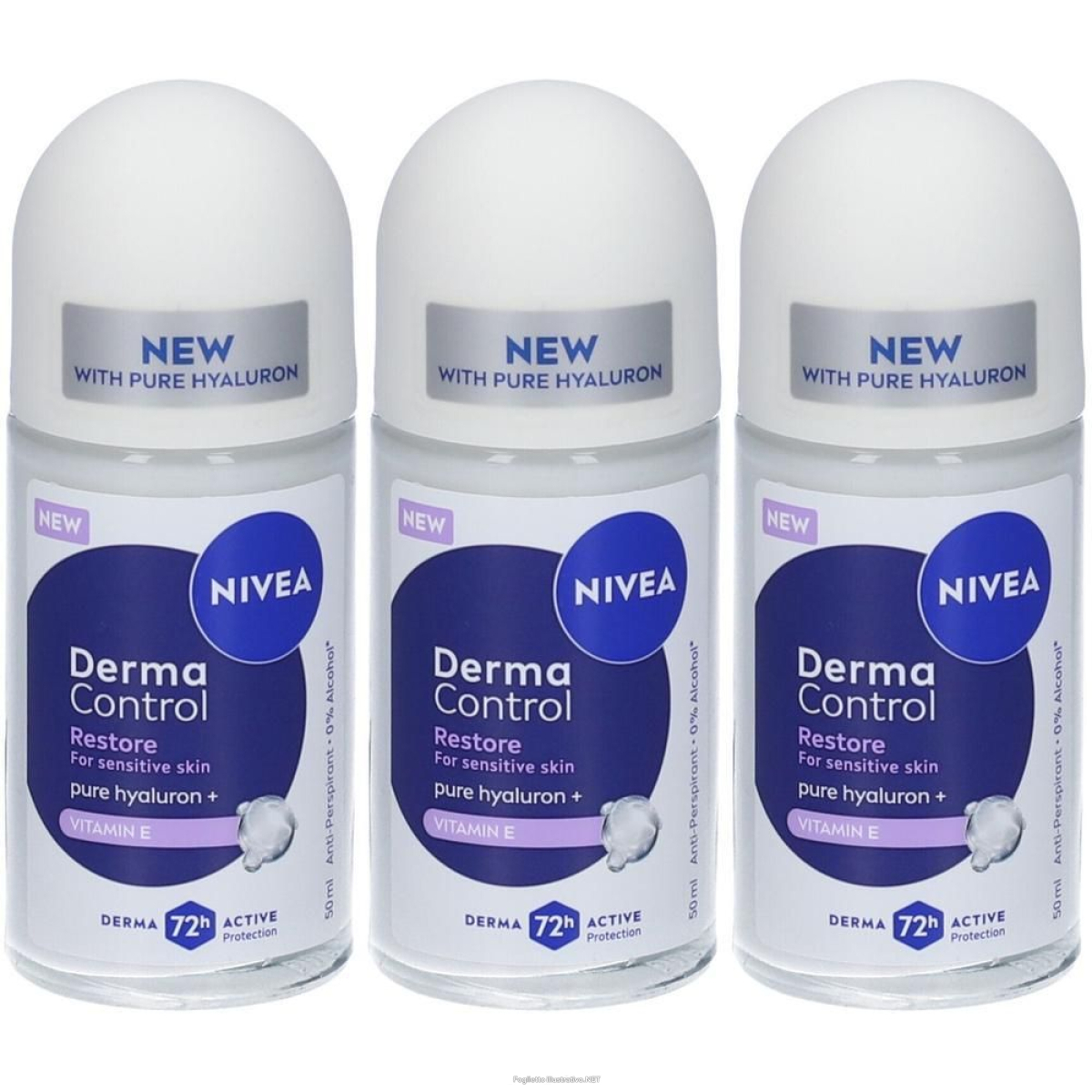 Cerca Offerte di nivea derma control restore deodorante roll-on per pelle sensibile 3x5 e acquista online