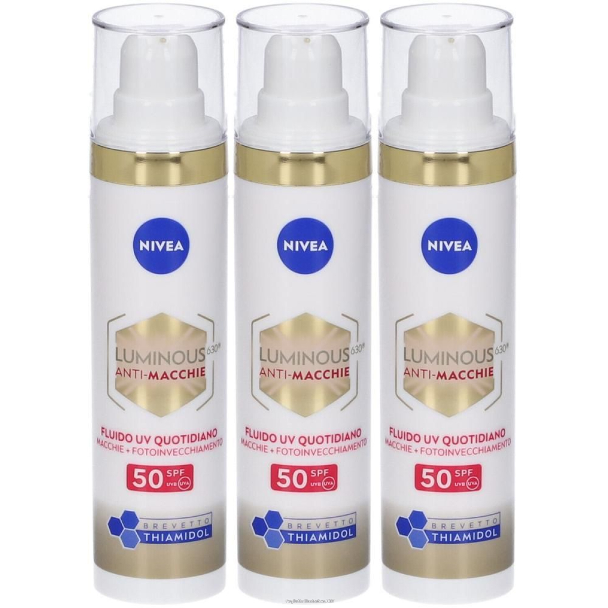 Cerca Offerte di nivea luminous630 anti-macchie fluido uv quotidiano spf50+ 3x40 ml e acquista online