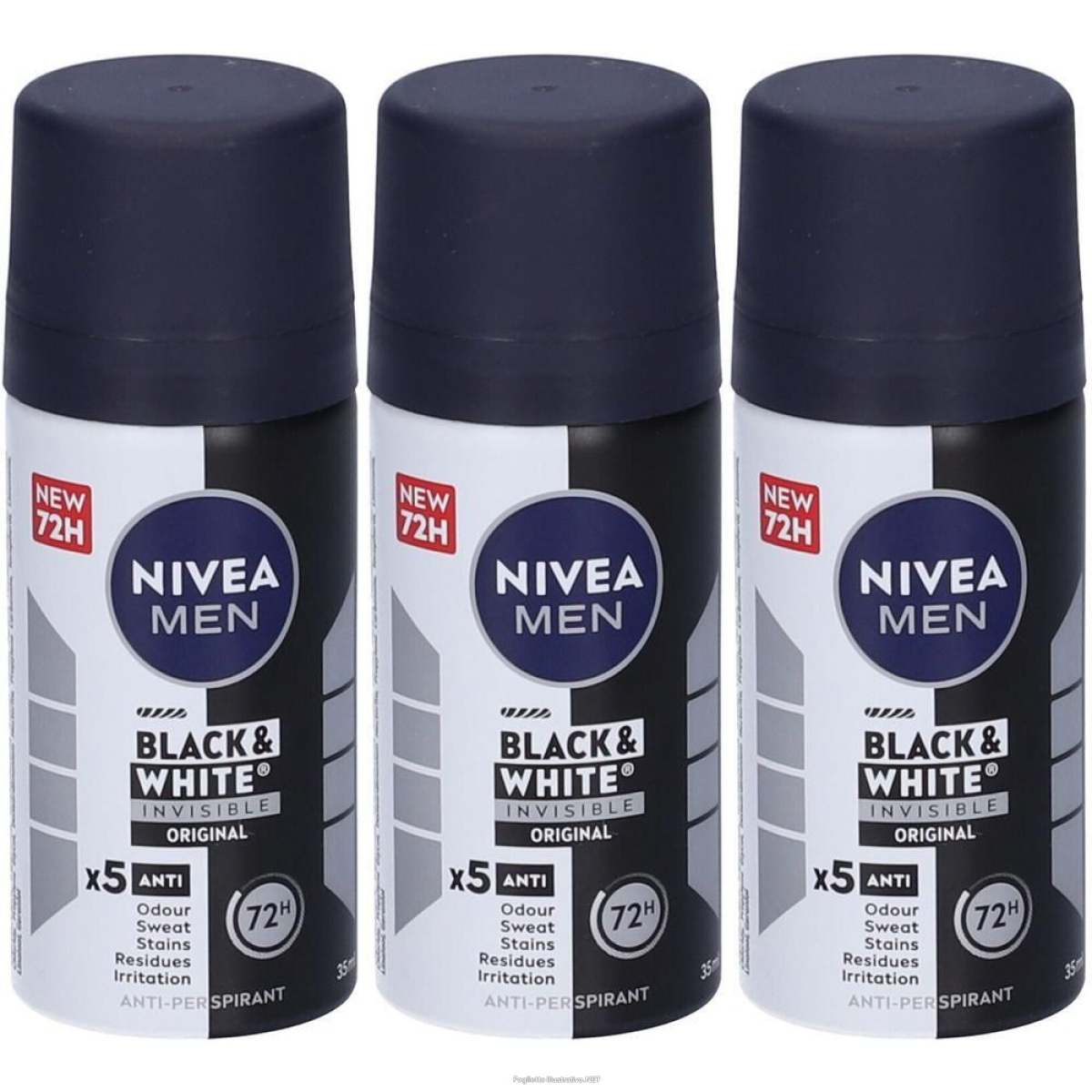 Cerca Offerte di nivea men black&white invisible original spray mini 3x35 ml e acquista online