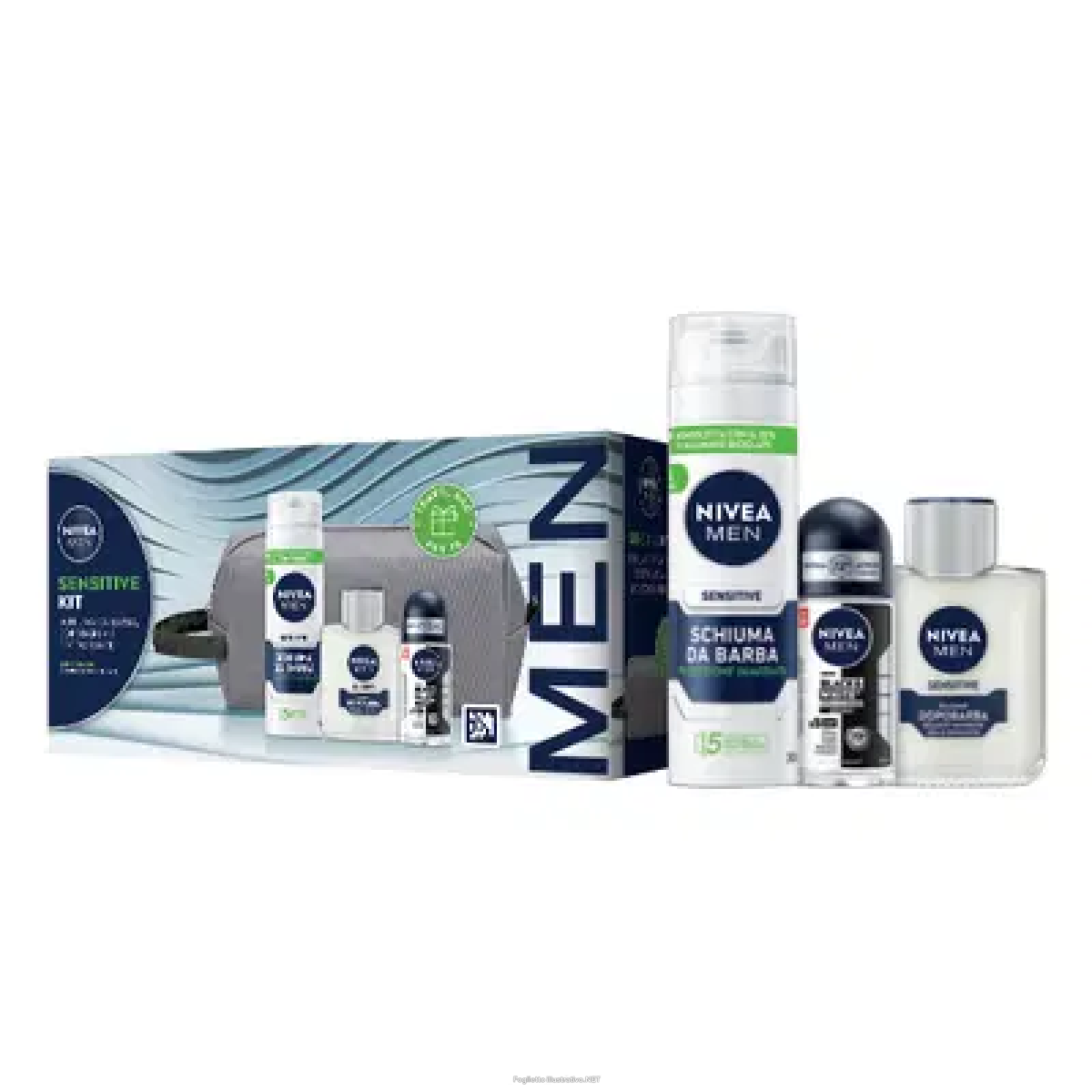 Cerca Offerte di nivea men sensitive kit cofanetto regalo uomo, set regalo con schiuma da barba 200 ml, balsamo dopobarba 100 ml, deodorante uomo black & white 50 ml e travel bag omaggio inclusa e acquista online