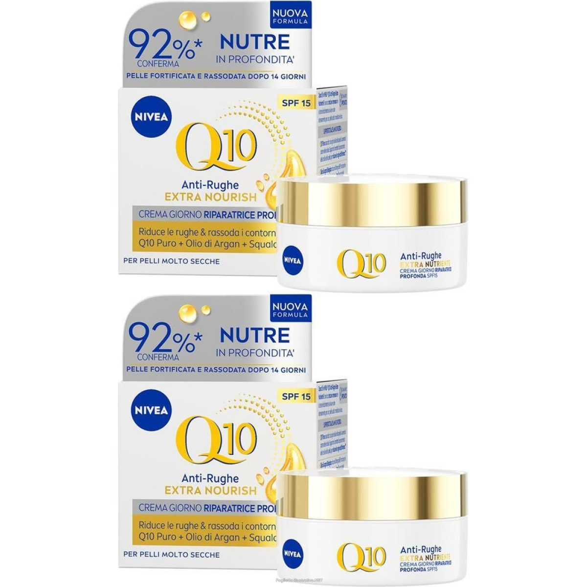 Cerca Offerte di nivea q10 anti-rughe extra nutriente crema giorno riparatrice spf 15 5 e acquista online