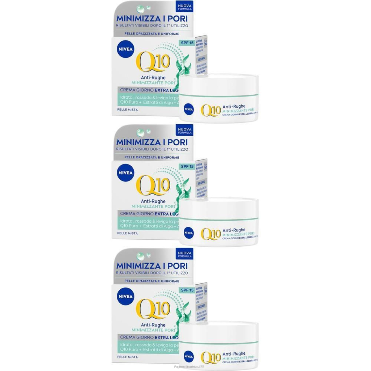 Cerca Offerte di nivea q10 anti-rughe minimizzante pori crema giorno spf 15 50 ml, crem e acquista online
