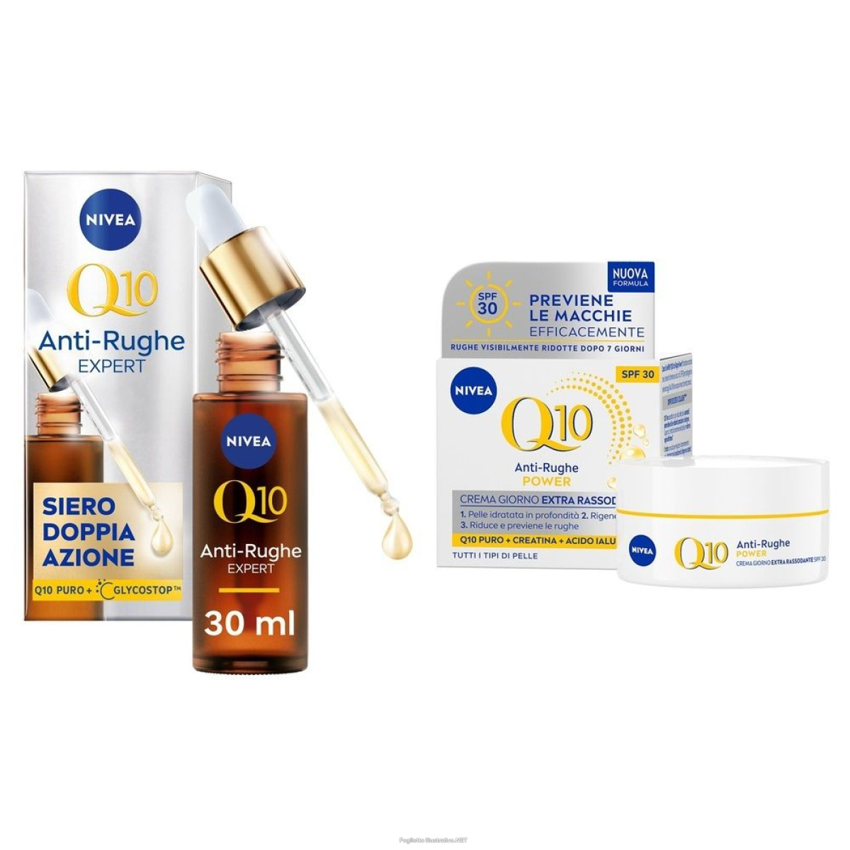 Cerca Offerte di nivea q10 anti-rughe power crema giorno viso antirughe + siero an e acquista online