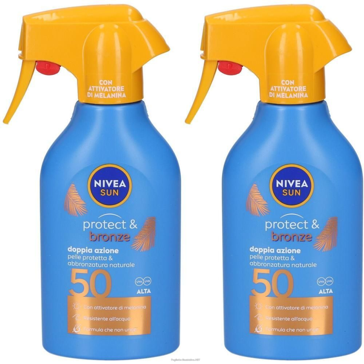 Cerca Offerte di nivea spray solare sun protect & bronze spf 50 2x250 ml e acquista online