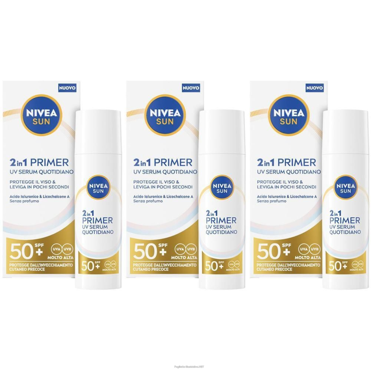 Cerca Offerte di nivea sun 2in1 primer uv serum quotidiano spf50+ 30 ml, siero viso con e acquista online