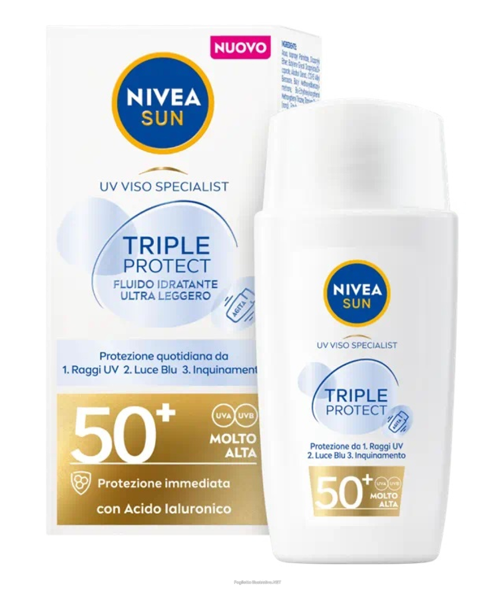 Cerca Offerte di nivea sun crema viso solare triple protection fp50+ fluido ultra leggero 40ml nivea e acquista online
