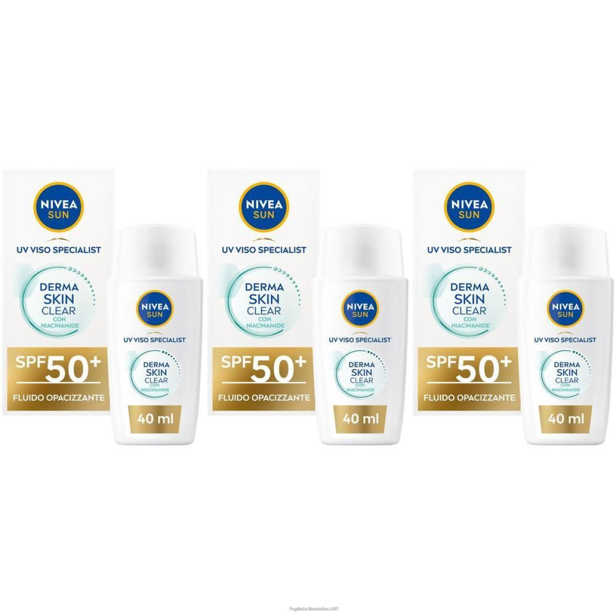Cerca Offerte di nivea sun uv viso derma skin clear fp50+ 40 ml, crema solare viso anti e acquista online
