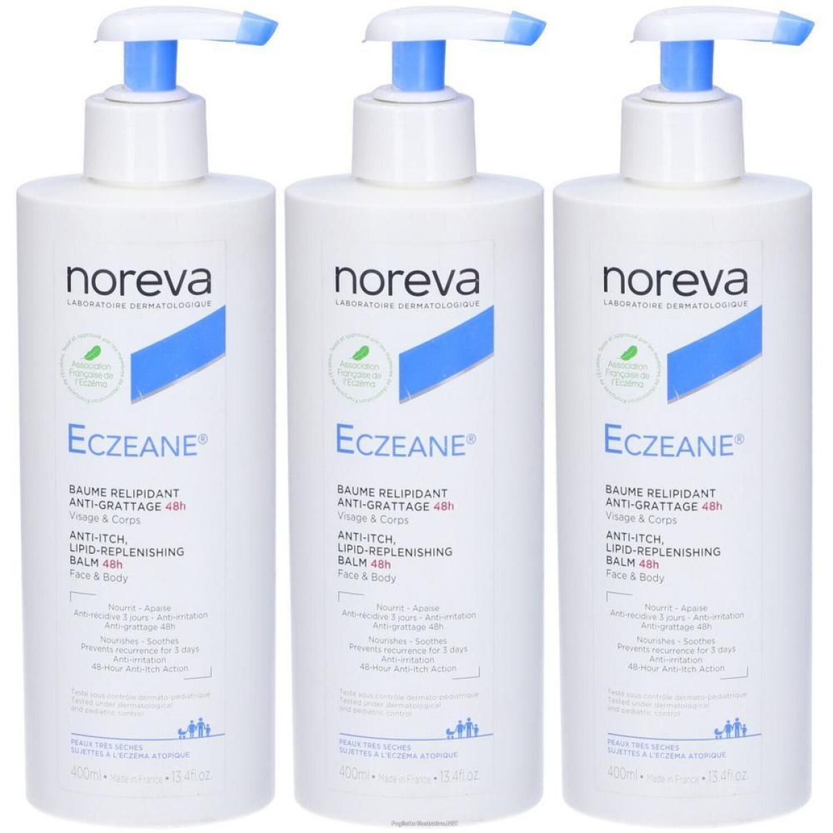 Cerca Offerte di noreva eczeane® balsamo relipidante anti-prurito 48h 3x400 ml e acquista online