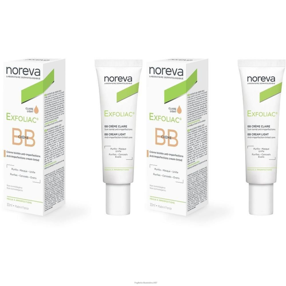 Cerca Offerte di noreva exfoliac® bb crema colorata chiara 2x30 ml e acquista online