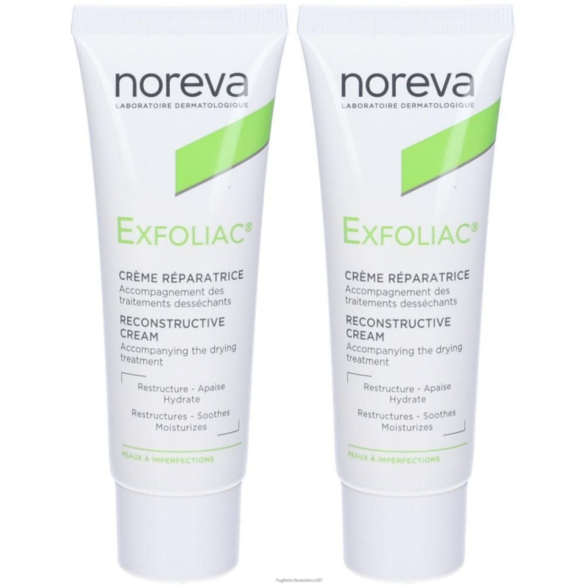 Cerca Offerte di noreva exfoliac® crema riparatrice 2x40 ml e acquista online