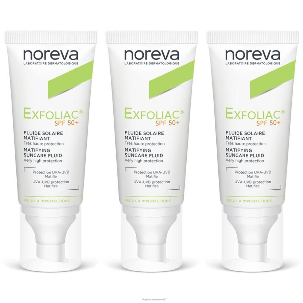 Cerca Offerte di noreva exfoliac® fluido solare opacizzante spf50+ 3x40 ml e acquista online