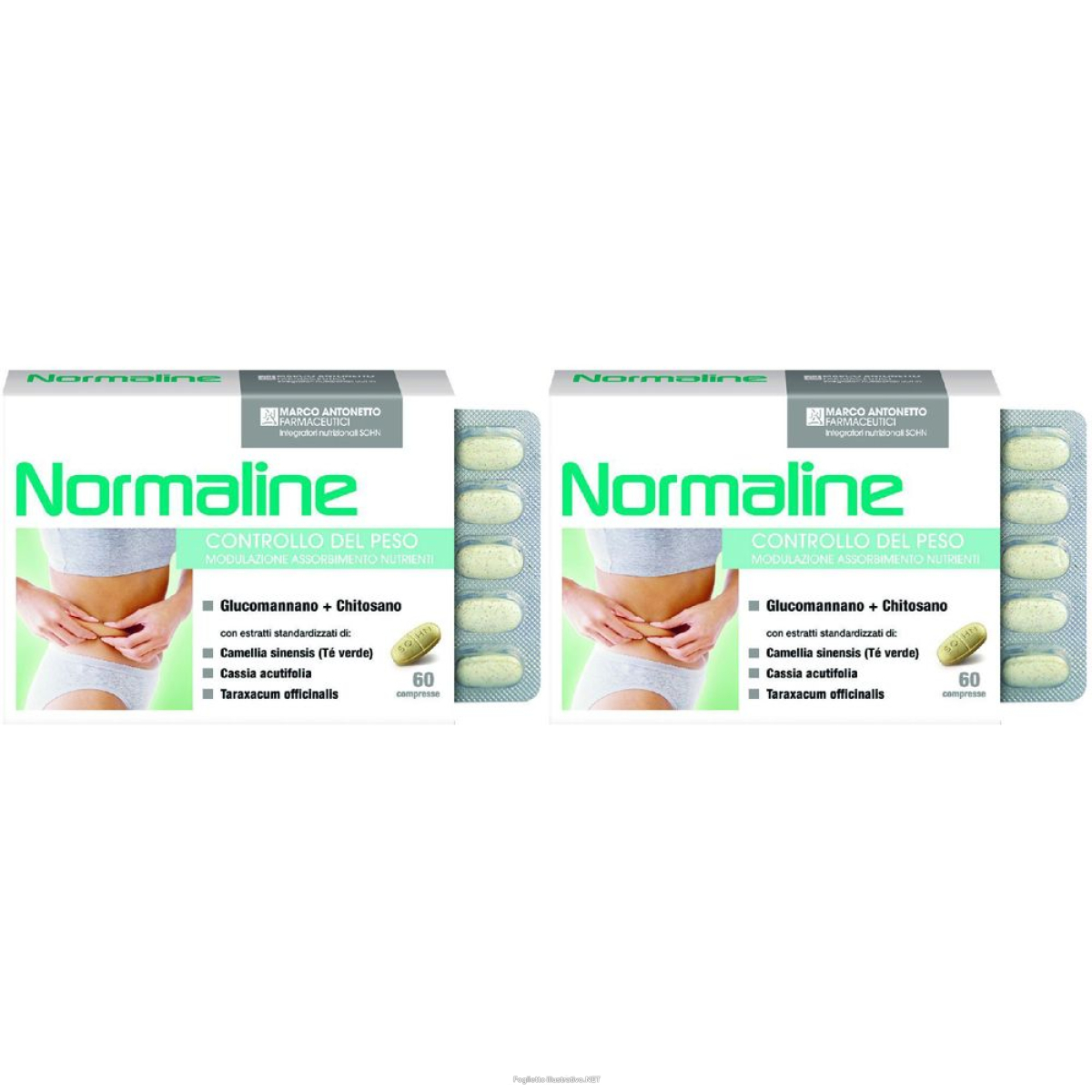 Cerca Offerte di normaline controllo del peso set da 2 2x60 pz compresse e acquista online