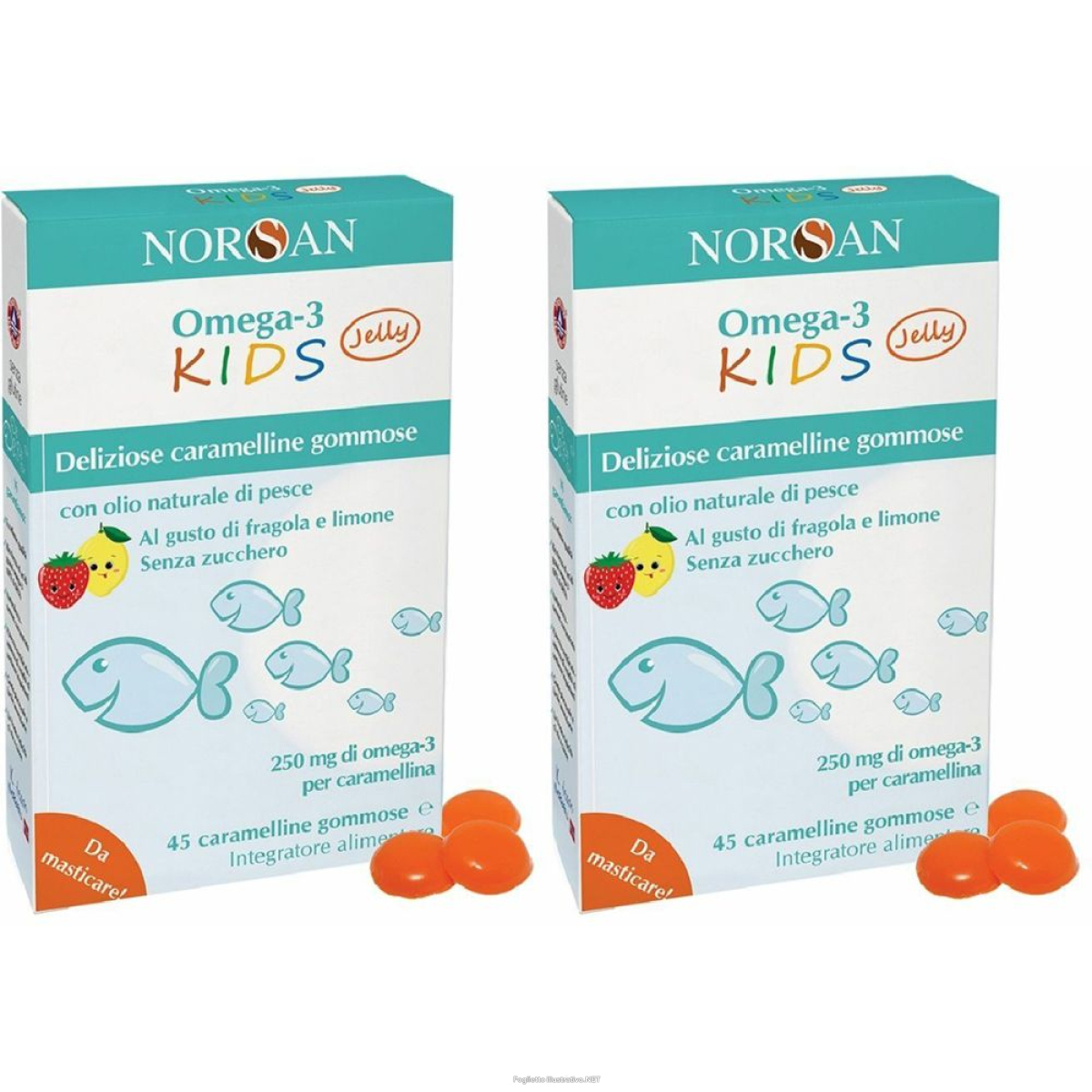 Cerca Offerte di norsan omega-3 kids caramelline set da 2 2x90 g caramelle e acquista online