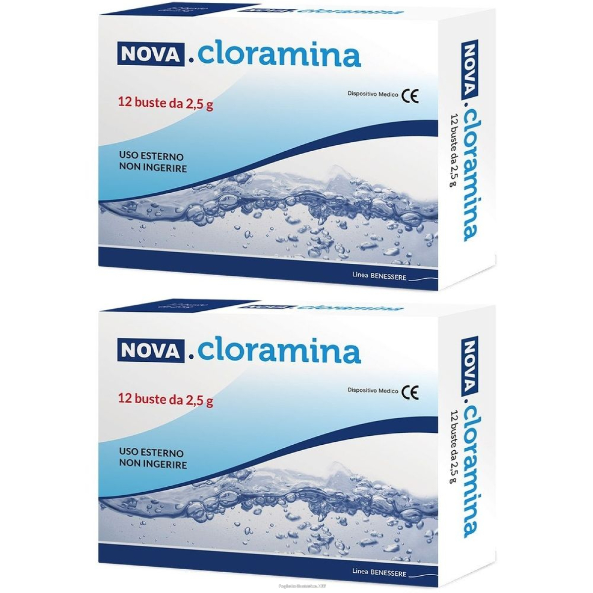 Cerca Offerte di nova.cloramina 2,5 g buste disinfettante set da 2 pz bustina e acquista online