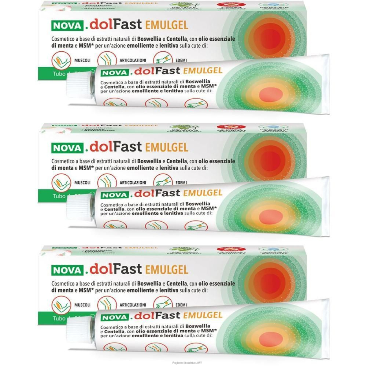 Cerca Offerte di nova.dolfast emulgel muscoli, articolazioni, edemi 3x50 ml gel e acquista online