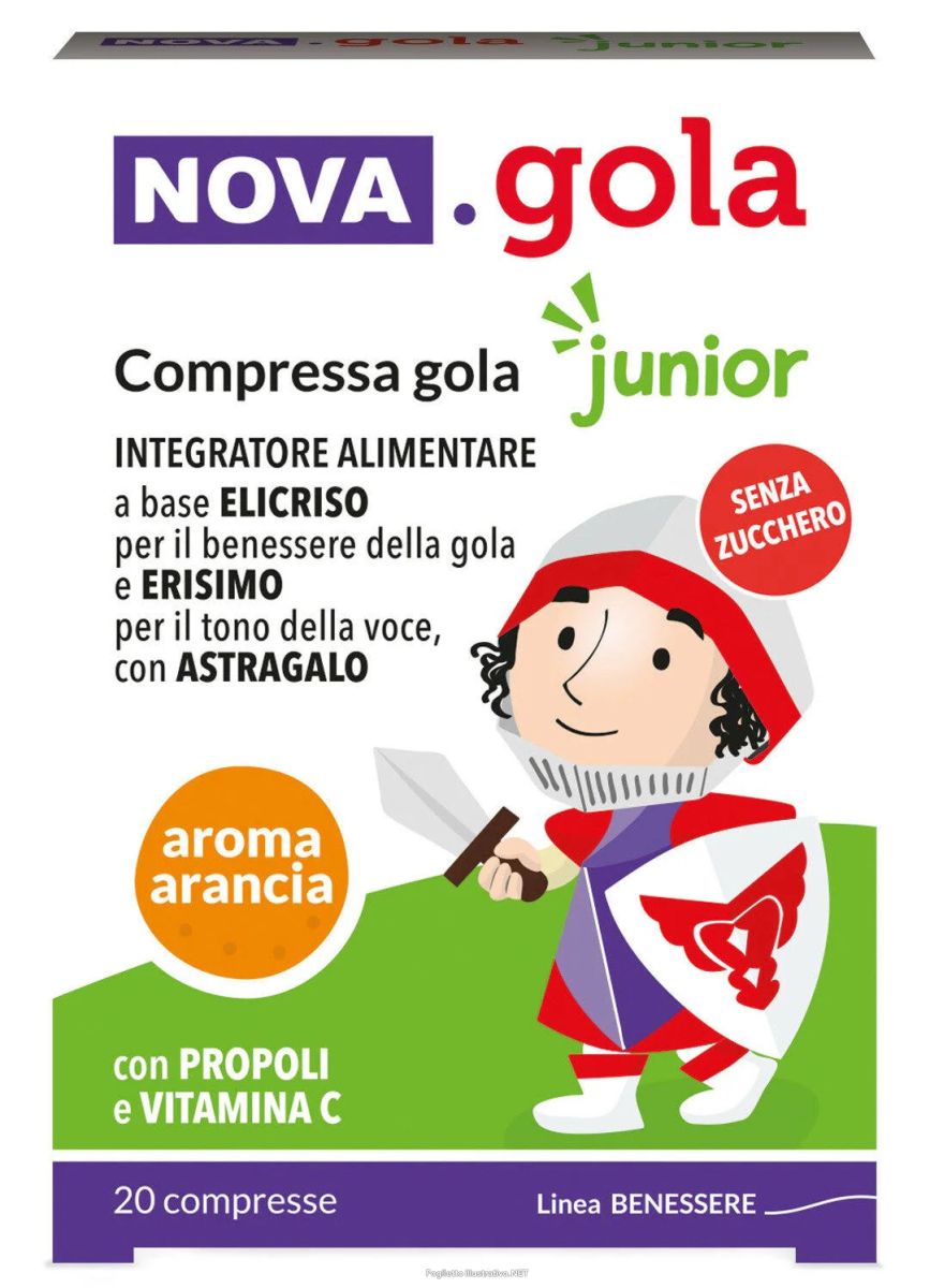 Cerca Offerte di nova.gola junior integratore per il benessere della gola aroma arancia 20 compresse orosolubili e acquista online