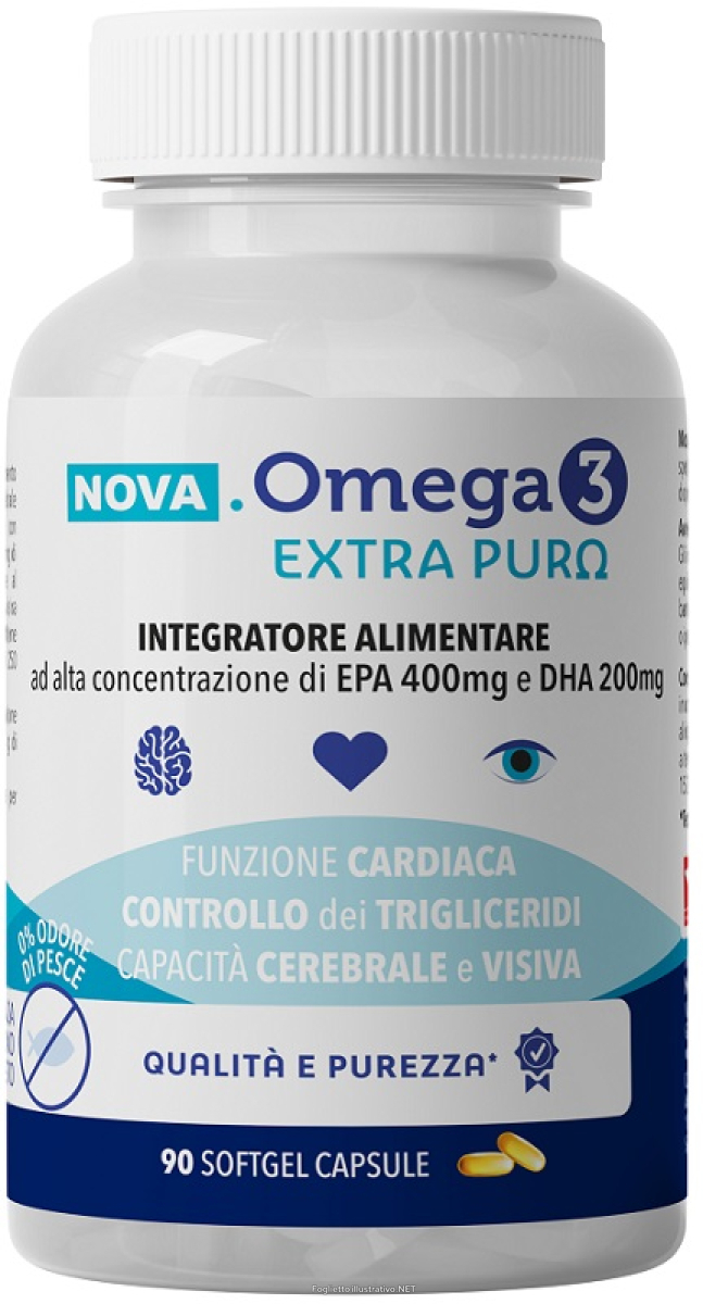 Cerca Offerte di nova-omega 3 extra puro integratore per la funzione cardiaca cerebrale e visiva 90 capsule softgel e acquista online