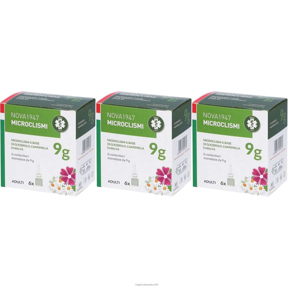 Cerca Offerte di nova1947 microclismi set da 3 3x6x9 g clistere e acquista online