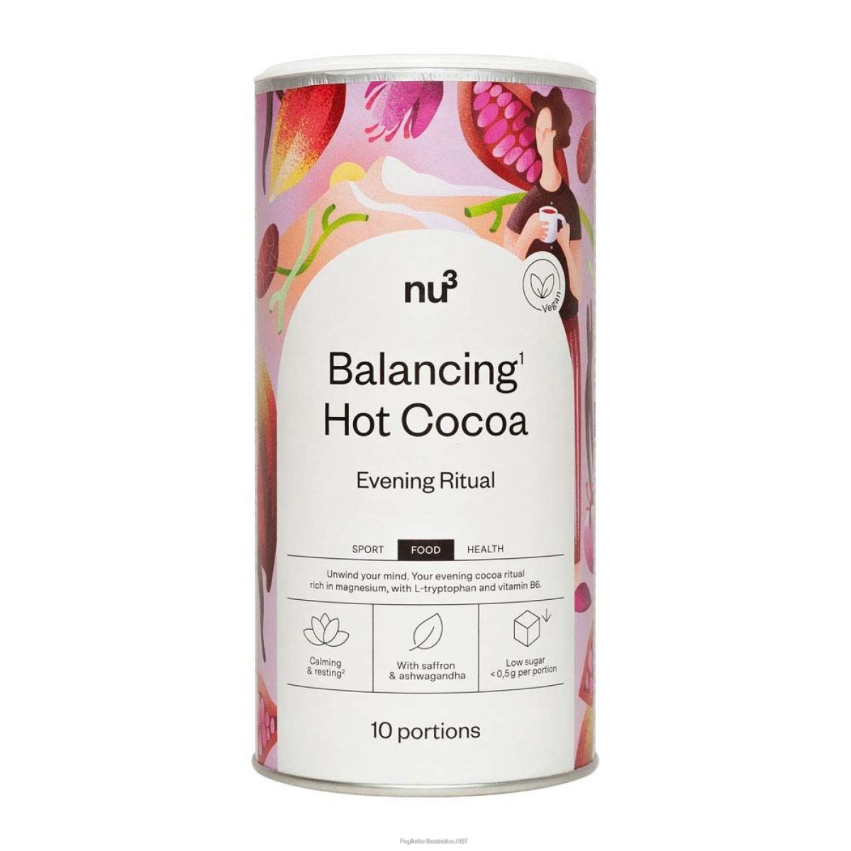 Cerca Offerte di nu3 balancing hot cocoa 200 g polvere e acquista online