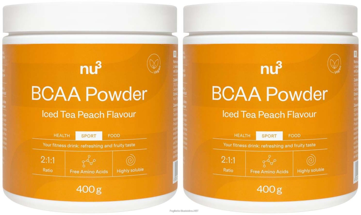 Cerca Offerte di nu3 bcaa in polvere iced tea peach set da 2 2x400 g polvere e acquista online