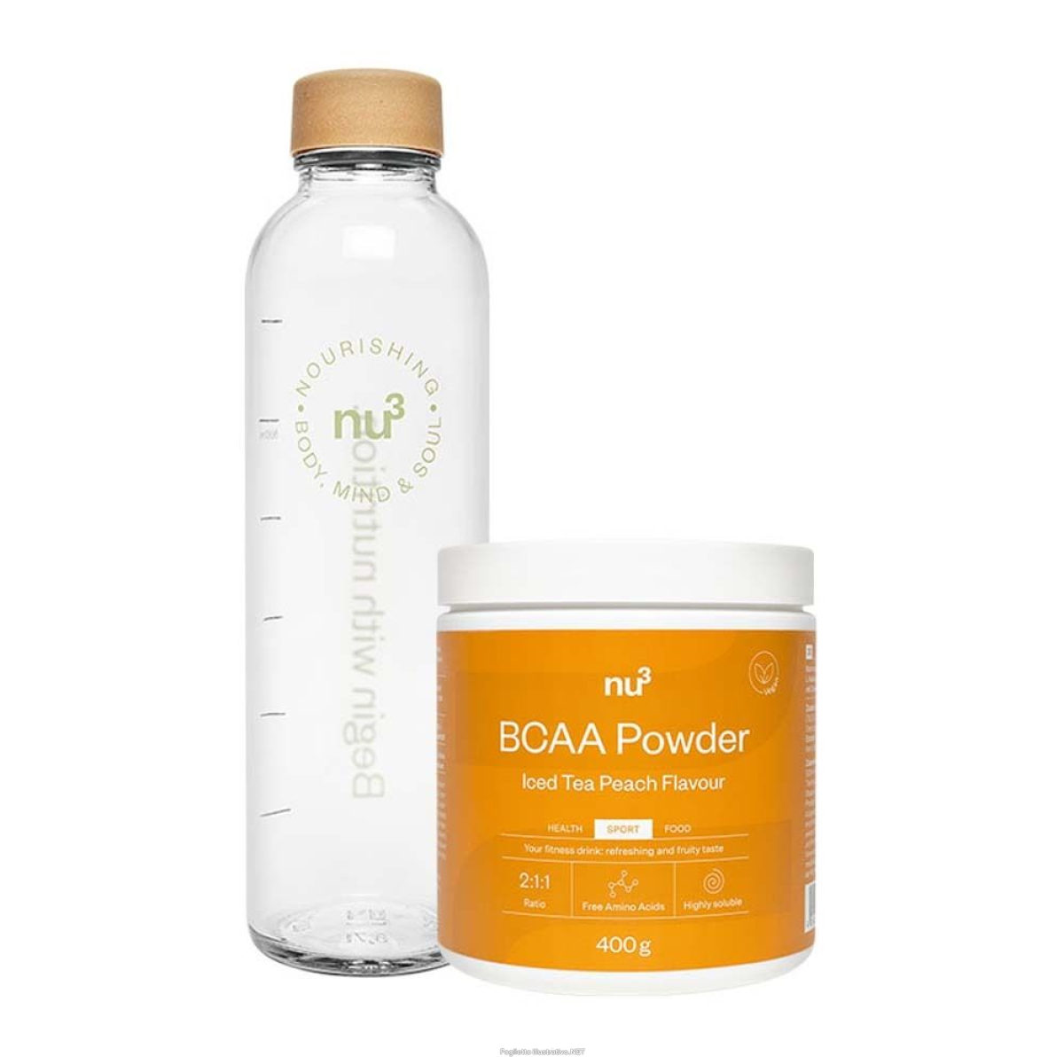 Cerca Offerte di nu3 borraccia in vetro + bcaa 1 pz polvere e acquista online