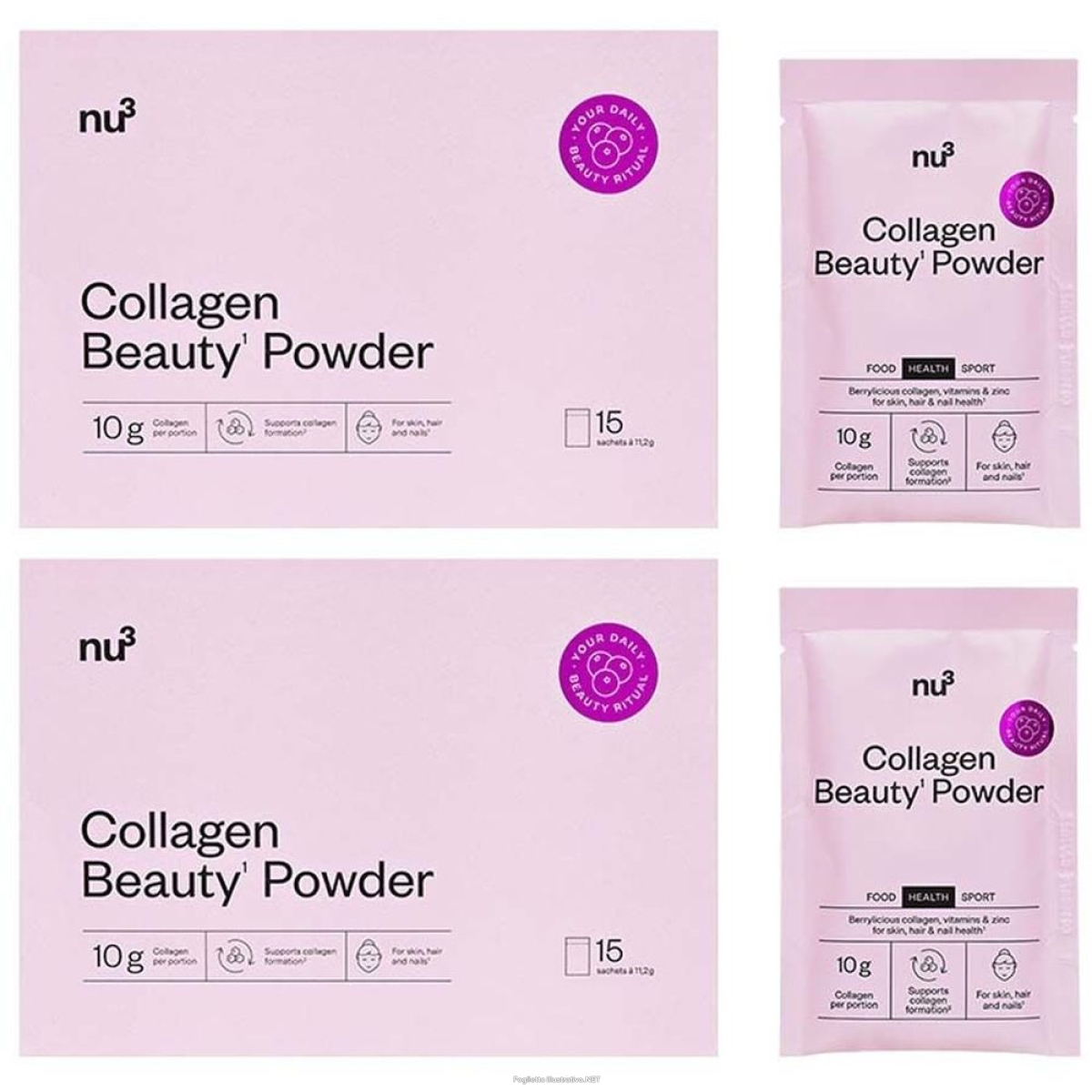 Cerca Offerte di nu3 collagen beauty powder set da 2 2x15 pz polvere e acquista online