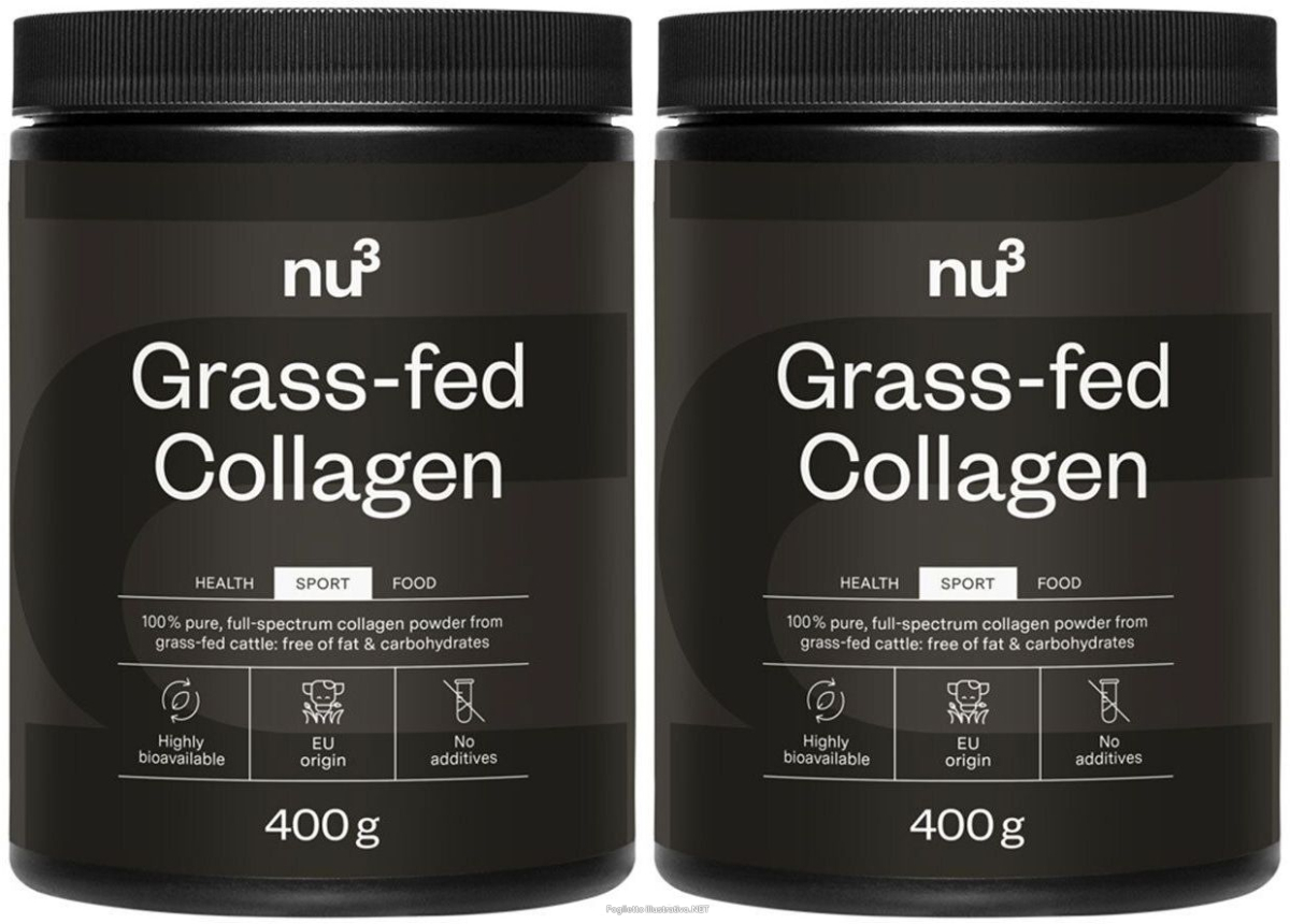 Cerca Offerte di nu3 collagene grass-fed set da 2 2x400 g polvere e acquista online
