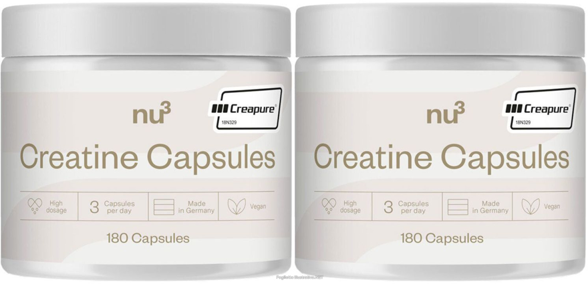 Cerca Offerte di nu3 creatina in capsule set da 2 2x180 pz capsule e acquista online