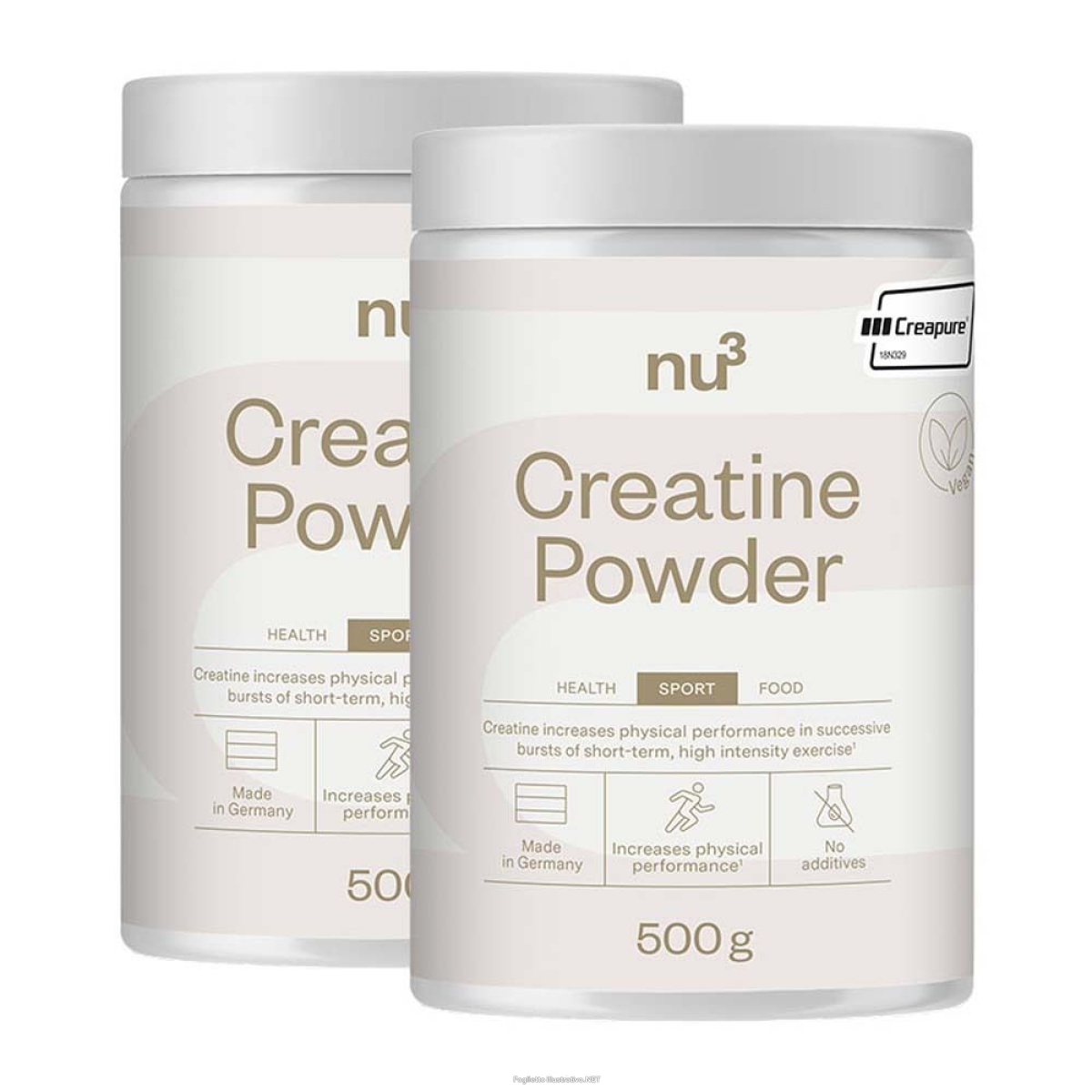 Cerca Offerte di nu3 creatine powder set da 2 2x500 g polvere e acquista online
