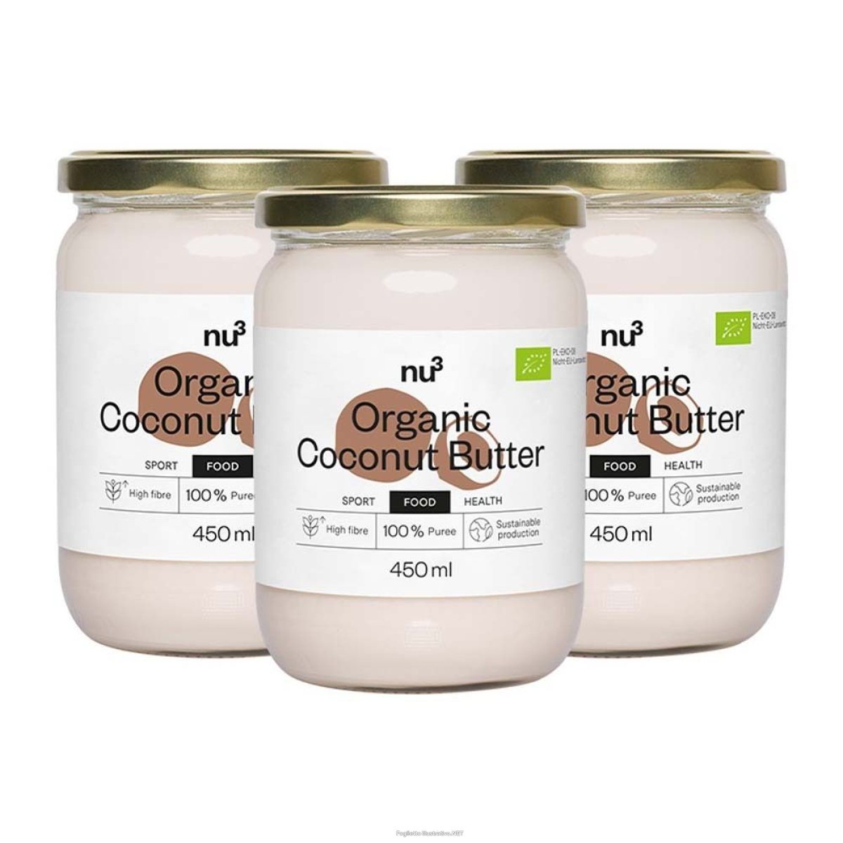 Cerca Offerte di nu3 crema di cocco bio set da 3 3x450 g e acquista online
