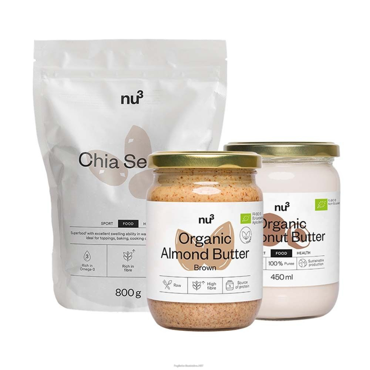 Cerca Offerte di nu3 crema di mandorle bio + cocco semi chia 1 pz set e acquista online