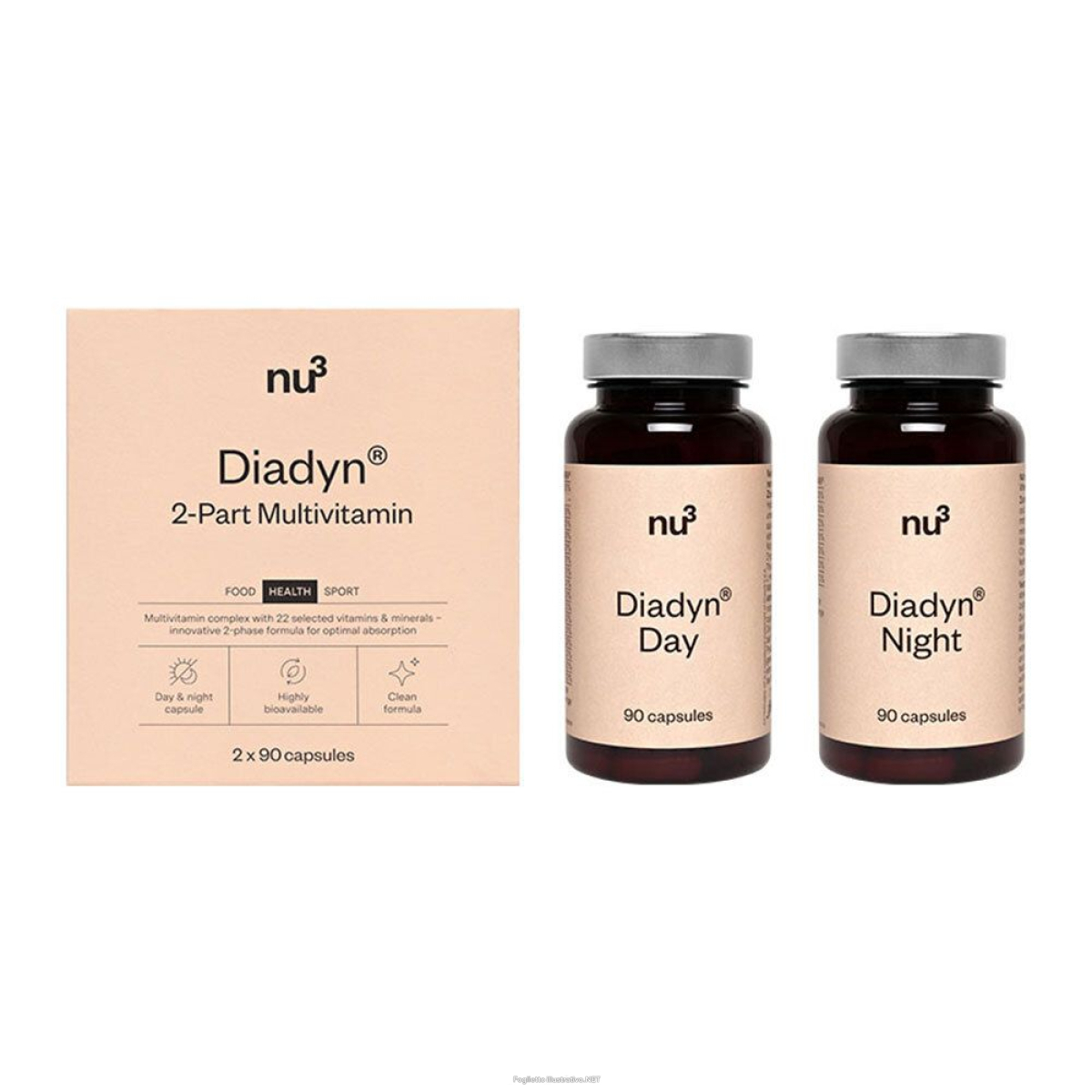 Cerca Offerte di nu3 diadyn multivitaminico in 2 fasi 2x90 pz capsule e acquista online