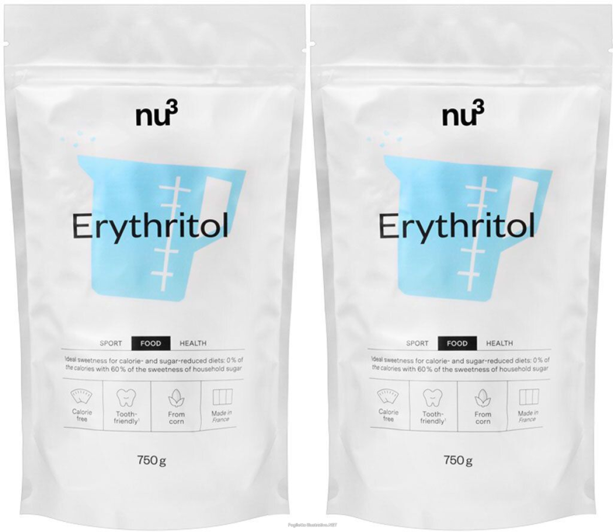 Cerca Offerte di nu3 eritritolo set da 2 2x750 g polvere e acquista online