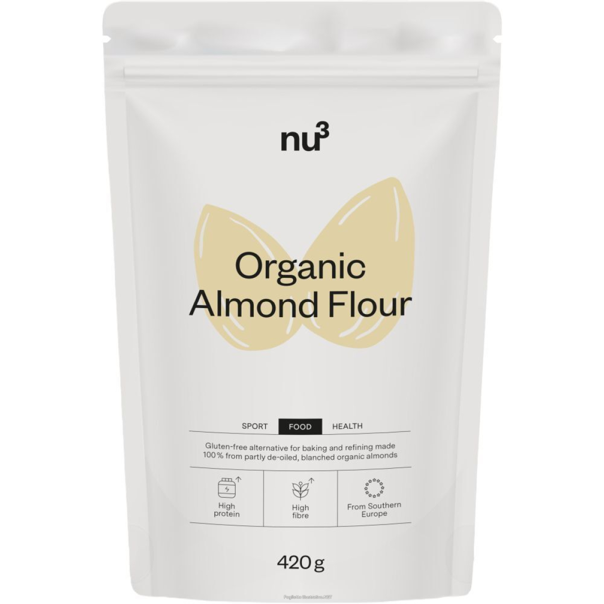 Cerca Offerte di nu3 farina di mandorle bio 420 g polvere e acquista online